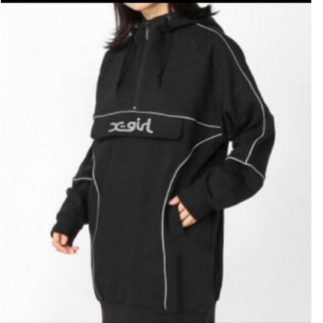 新品 X-girl SWEAT ANORAK ワンピース - ロングワンピース/マキシ ...