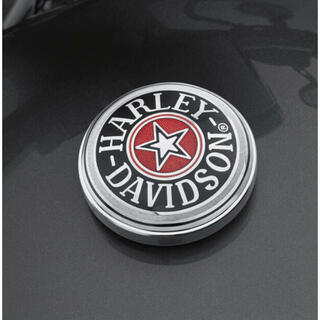 ハーレーダビッドソン(Harley Davidson)のタンクキャップ メダリオン ハーレー純正 99537-96 FLSTF 七宝焼き(パーツ)