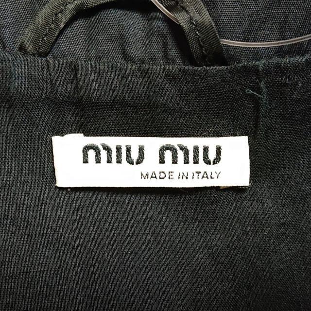 miumiu(ミュウミュウ)のミュウミュウ ジャケット サイズ40 M - 黒 レディースのジャケット/アウター(その他)の商品写真