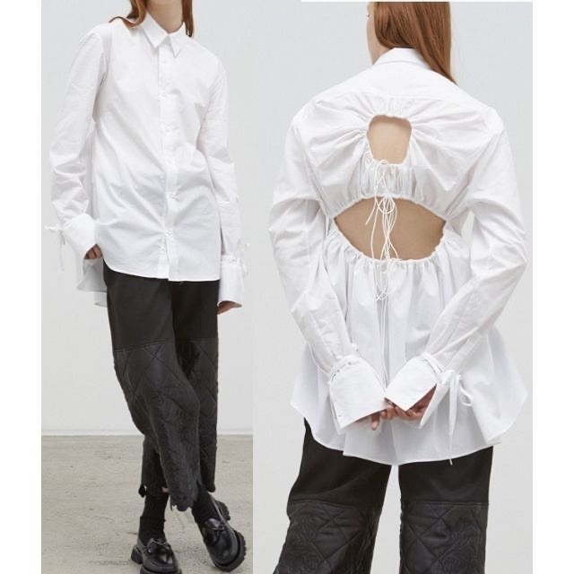 CECILIE BAHNSEN カットアウト シャツ ブラウス 【ふるさと割】 www