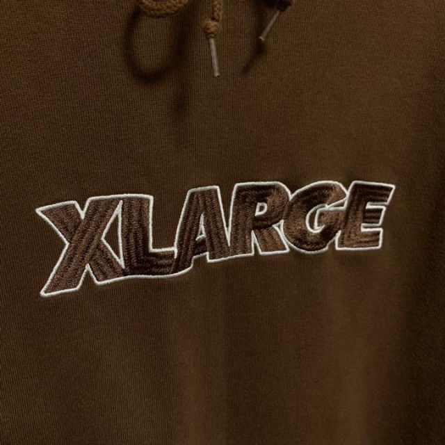 XLARGE 【人気色】 完売品 エクストララージ 刺繍 センターロゴ 超格安一点 【即完売モデル 】エクストララージ⭐︎センター刺繍ロゴ入りパーカー 希少 パーカー