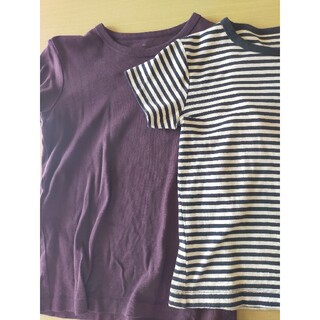 ムジルシリョウヒン(MUJI (無印良品))の無印良品　Tシャツ　2枚セット(Tシャツ(半袖/袖なし))