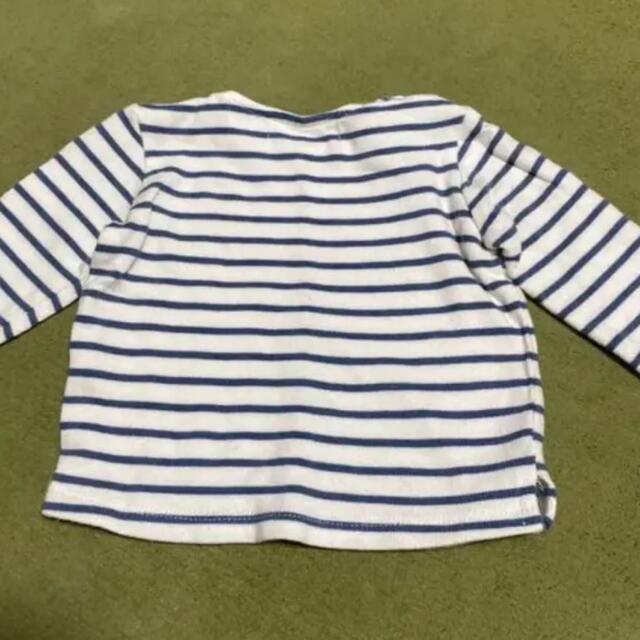 ZARA KIDS(ザラキッズ)のZARA ベビー　ボーダーカットソー ロンT 70 キッズ/ベビー/マタニティのベビー服(~85cm)(シャツ/カットソー)の商品写真