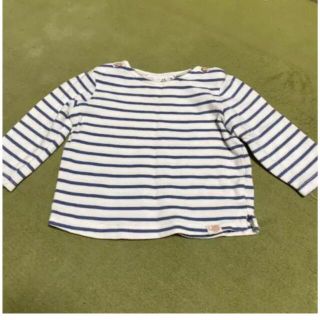 ザラキッズ(ZARA KIDS)のZARA ベビー　ボーダーカットソー ロンT 70(シャツ/カットソー)