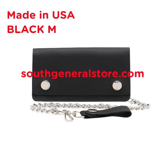 アメリカ製 トラッカーウォレット M ブラック メンズのファッション小物(長財布)の商品写真