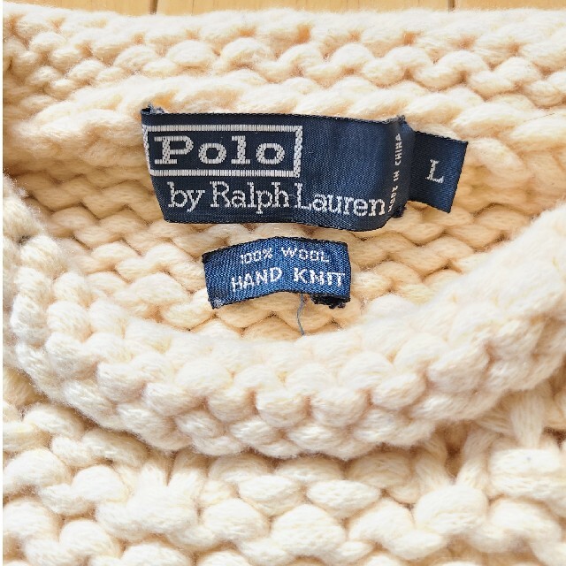 Ralph Lauren(ラルフローレン)の送料込🌟Ralph Lauren🌟handknit🌟稀少🌟ウールセーター メンズのトップス(ニット/セーター)の商品写真