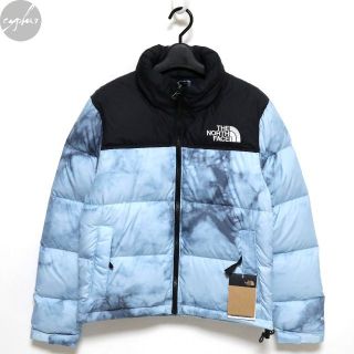 ザノースフェイス(THE NORTH FACE)のXS 新品 21AW ノースフェイス W プリント ヌプシ ジャケット ダウン(ダウンジャケット)