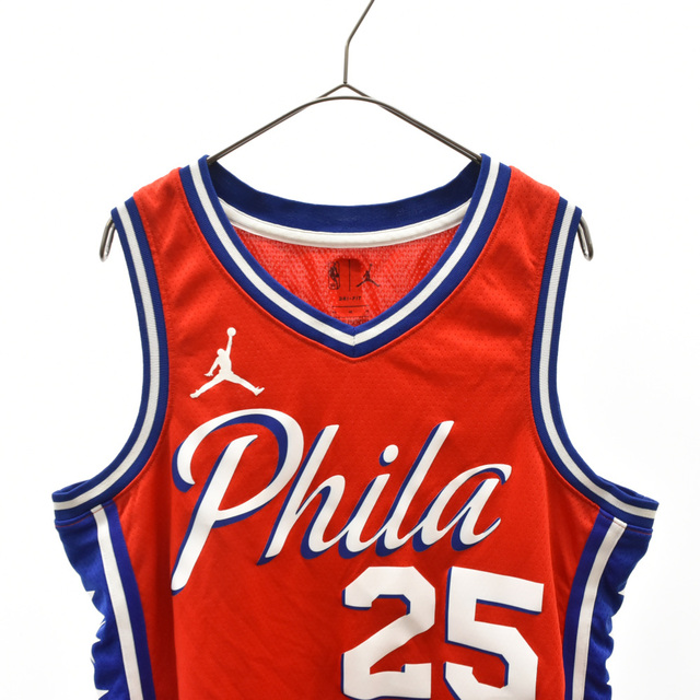 NIKE(ナイキ)のNIKE ナイキ NBA PHILADELPHIA SIXERS 23 フィラデルフィアセブンティシクサーズ ゲームシャツ ユニフォーム レッド/ブルー メンズのトップス(タンクトップ)の商品写真