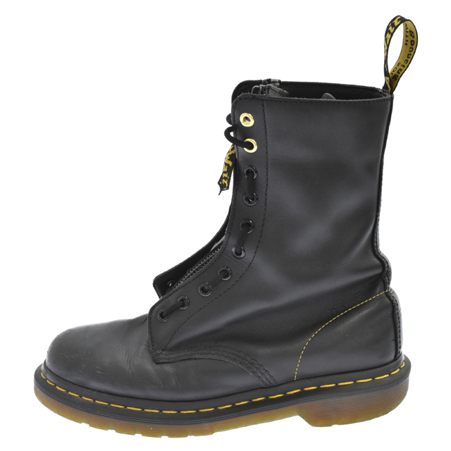 Yohji Yamamoto POUR HOMME ヨウジヤマモト プールオム ×Dr．Martens ドクターマーチン 10ホールセンタージップブーツ ブラック