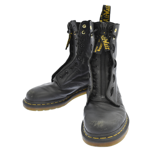 Yohji Yamamoto(ヨウジヤマモト)のYohji Yamamoto POUR HOMME ヨウジヤマモト プールオム ×Dr．Martens ドクターマーチン 10ホールセンタージップブーツ ブラック メンズの靴/シューズ(ブーツ)の商品写真