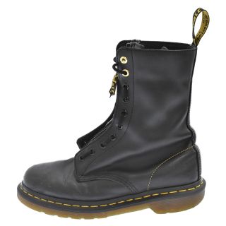 ヨウジヤマモト(Yohji Yamamoto)のYohji Yamamoto POUR HOMME ヨウジヤマモト プールオム ×Dr．Martens ドクターマーチン 10ホールセンタージップブーツ ブラック(ブーツ)