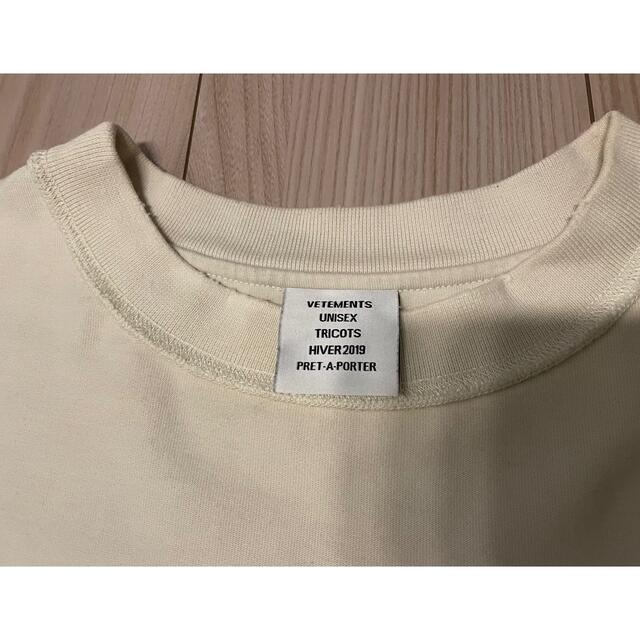 Balenciaga(バレンシアガ)のvetements ヴェトモン ロンT 登坂広臣着用 XS メンズのトップス(Tシャツ/カットソー(七分/長袖))の商品写真