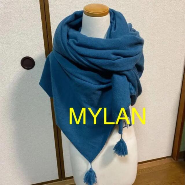 小物大判 MYLAN カシミア ストール ターコイズレディース-www.hittvape.com