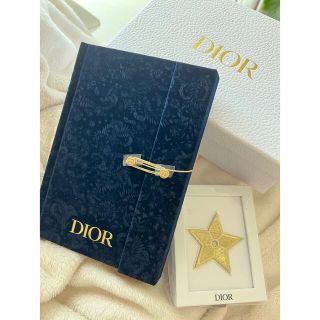 ディオール(Dior)のDIOR＊非売品ノベルティー＊クラフトノートブック＊バッジセット売り(ノート/メモ帳/ふせん)