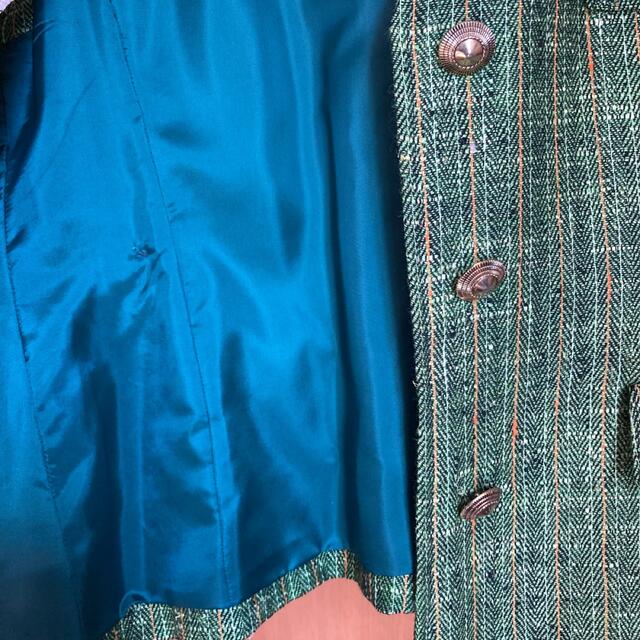 昭和レトロ　ベスト➕スカート　セットアップ　仕立て　スーツ　プリーツスカート レディースのレディース その他(セット/コーデ)の商品写真