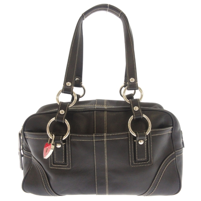 COACH - COACH コーチ レザーハンドバッグ レディース ブラック COACH - COACH コーチ レザーハンドバッグ レディース ブラック