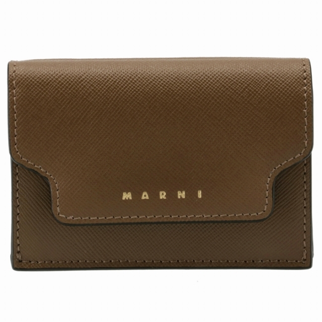 Marni(マルニ)のMARNI 財布 三つ折り ミニ財布 サフィアーノレザー レディースのファッション小物(財布)の商品写真