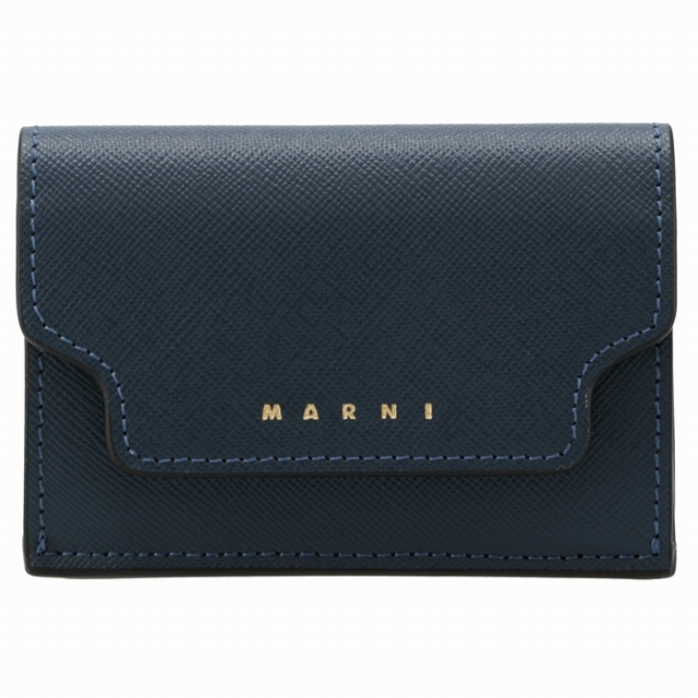 MARNI 財布 三つ折り ミニ財布 サフィアーノレザー