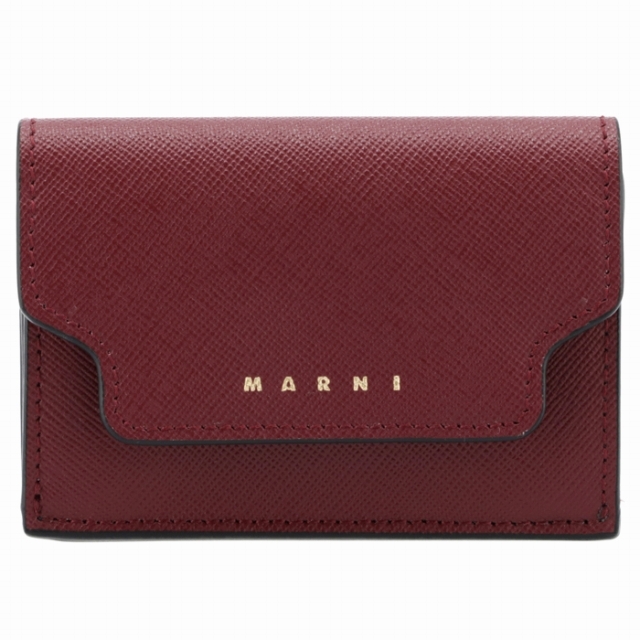 Marni(マルニ)のMARNI 財布 三つ折り ミニ財布 サフィアーノレザー レディースのファッション小物(財布)の商品写真