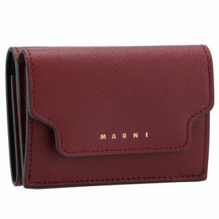 マルニ(Marni)のMARNI 財布 三つ折り ミニ財布 サフィアーノレザー(財布)