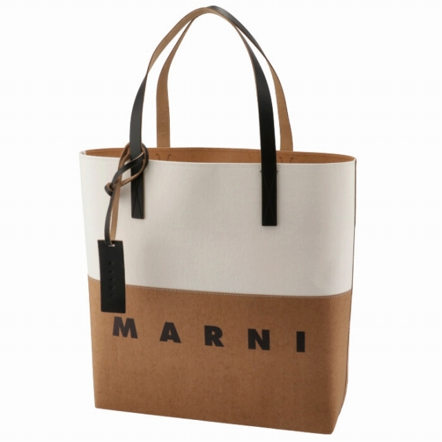 MARNI マルニ 新品 セルロース カーフスキン ロゴ トートバッグ