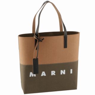 マルニ(Marni)のMARNI トートバッグ ロゴプリント ショッピングバッグ(トートバッグ)