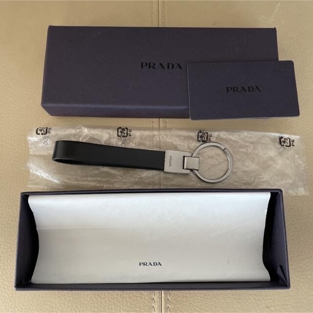 PRADA(プラダ)のPRADA キーリング VITELLO メンズのファッション小物(キーホルダー)の商品写真