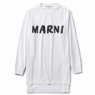マルニ(Marni)のMARNI ロゴ ロングTシャツ(Tシャツ(半袖/袖なし))
