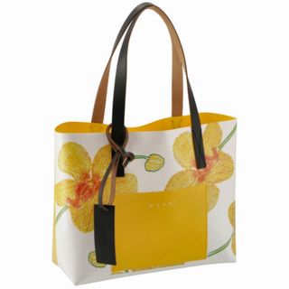 マルニ(Marni)のMARNI ORCHIDSプリント PVCショッピングバッグ(トートバッグ)