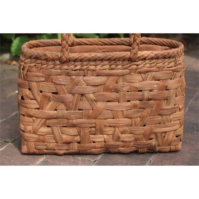 乱れ編み 山葡萄 かご　籠 バッグ 一番皮 中布と内ポケット付き かごバッグ レディースのバッグ(かごバッグ/ストローバッグ)の商品写真