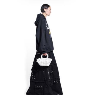 バレンシアガバッグ(BALENCIAGA BAG)のBALENCIAGA ショルダーバッグ ビストロ XXS バスケット白 ホワイト(ショルダーバッグ)