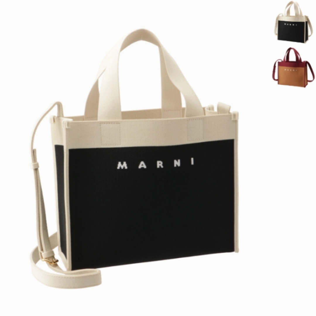 MARNI トートバッグ ジャカード スモール ショッピングバッグ | フリマアプリ ラクマ