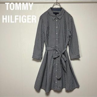 トミーヒルフィガー(TOMMY HILFIGER)のトミーヒルフィガー　TOMMY HILFIGER ベルテッドシャツワンピース(ひざ丈ワンピース)