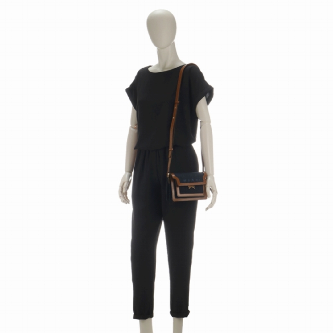 Marni - MARNI ショルダーバッグ TRUNK SOFT トランク デニム&レザー