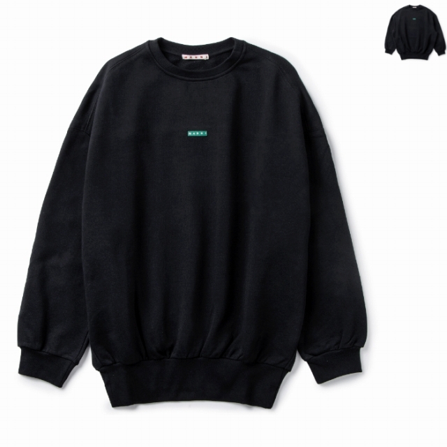 Marni - MARNI スウェットシャツ オーバーフィット ロゴ トレーナーの