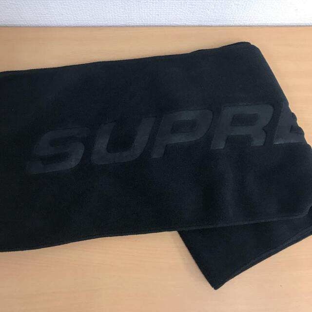supreme polartec scarf black