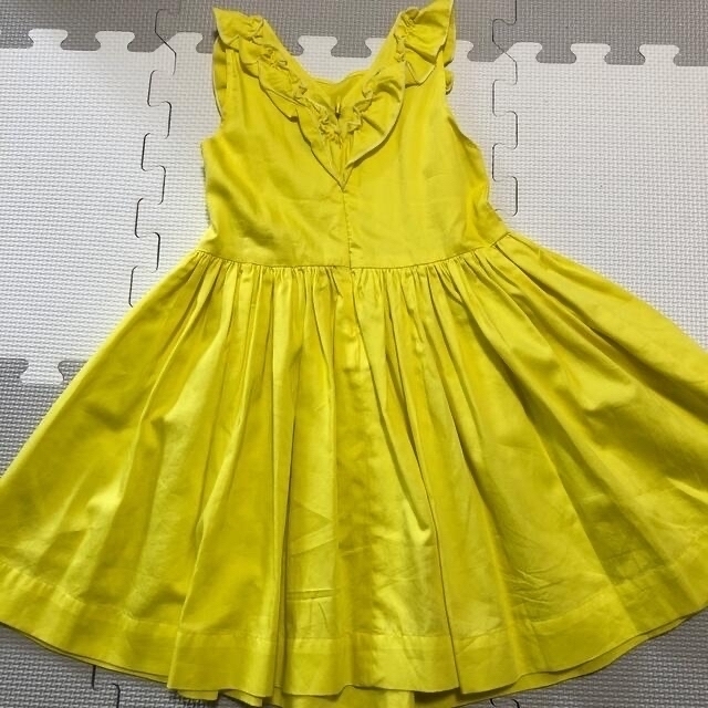 PETIT BATEAU(プチバトー)のレモンイエローワンピース🍋 キッズ/ベビー/マタニティのキッズ服女の子用(90cm~)(ワンピース)の商品写真