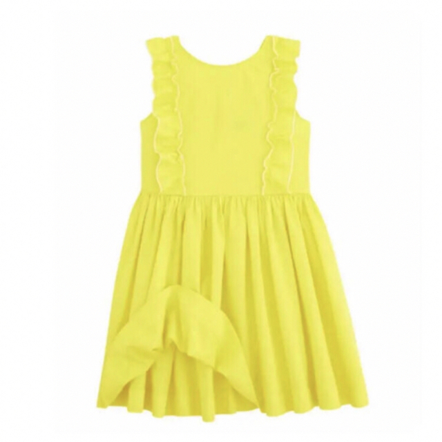 PETIT BATEAU(プチバトー)のレモンイエローワンピース🍋 キッズ/ベビー/マタニティのキッズ服女の子用(90cm~)(ワンピース)の商品写真