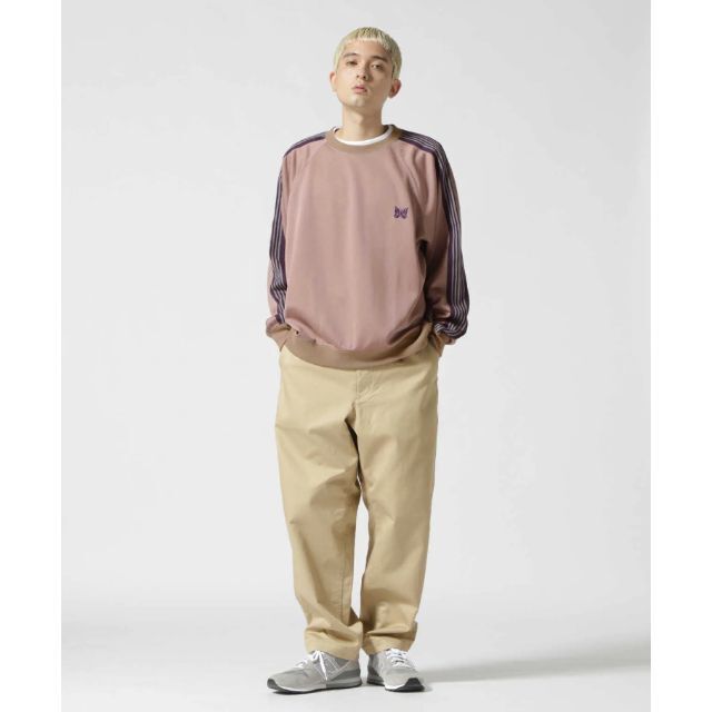 Needles Track Crew Neck Shirt Taupe