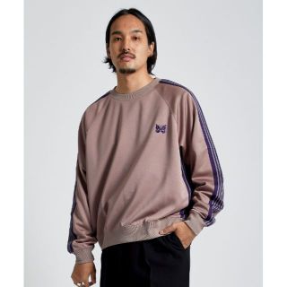 NEEDLES TRACK CREW NECK SHIRT taupe M