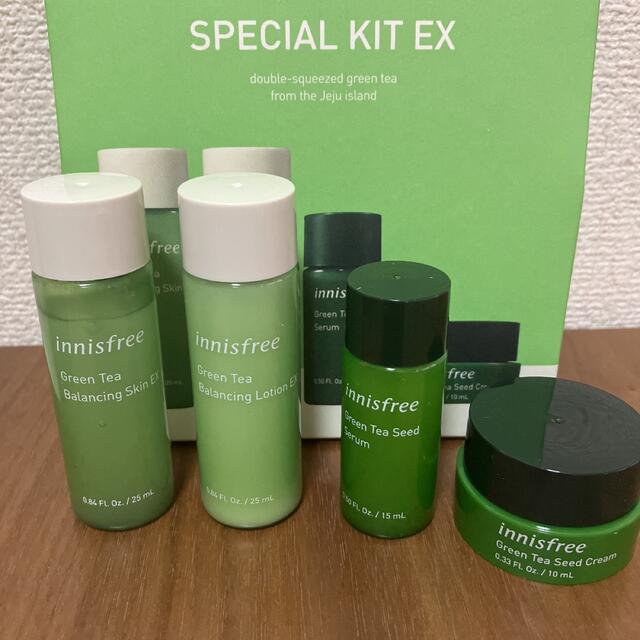 Innisfree(イニスフリー)のイニスフリー グリーンティー スペシャルキットEX innisfree パック コスメ/美容のキット/セット(サンプル/トライアルキット)の商品写真