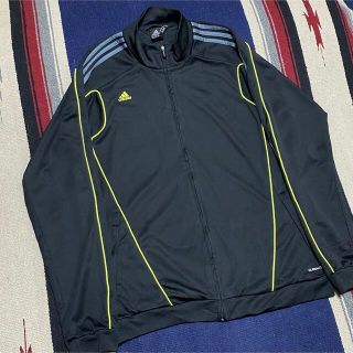 ゆるだぼ　水色×紺　adidas 90s トラックジャケット　ジャージ