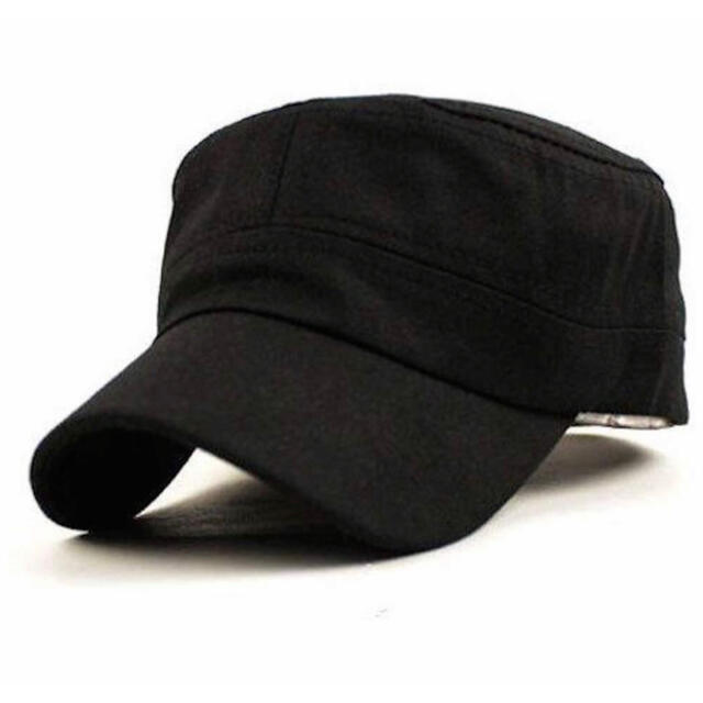 激安！定価3200円！シンプル 帽子 フリーサイズ ブラック メンズの帽子(キャップ)の商品写真
