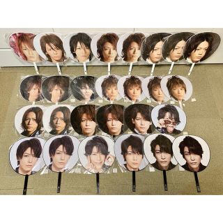 カトゥーン(KAT-TUN)の亀梨和也 うちわ 27枚セット まとめ売り(アイドルグッズ)