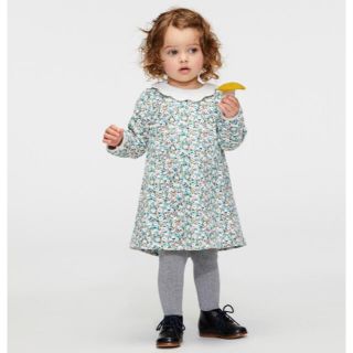 プチバトー(PETIT BATEAU)のスウェットプリントワンピース(ワンピース)