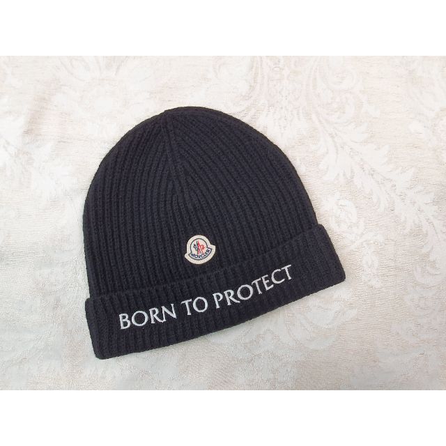 【新品・未使用】MONCLER  Born To Protect ロゴビーニー