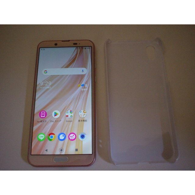 AQUOS(アクオス)の◎SHARP AQUOS sense2 AU SHV43 ピンク ★美品★◎ スマホ/家電/カメラのスマートフォン/携帯電話(スマートフォン本体)の商品写真