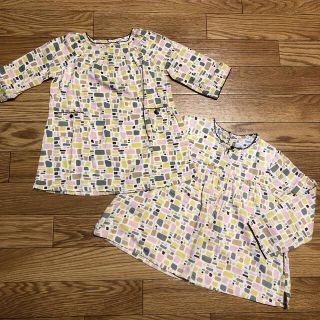 プチバトー(PETIT BATEAU)のプチバトー チュニック姉妹セット(Tシャツ/カットソー)