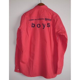 コムデギャルソン(COMME des GARCONS)のコムデギャルソン boy バックプリント シャツ pink sizeM(シャツ)