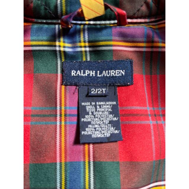 Ralph Lauren(ラルフローレン)のラルフローレン　中綿　キルティング　ジャケット　コート　90 95 100 キッズ/ベビー/マタニティのキッズ服女の子用(90cm~)(コート)の商品写真